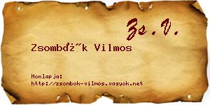 Zsombók Vilmos névjegykártya